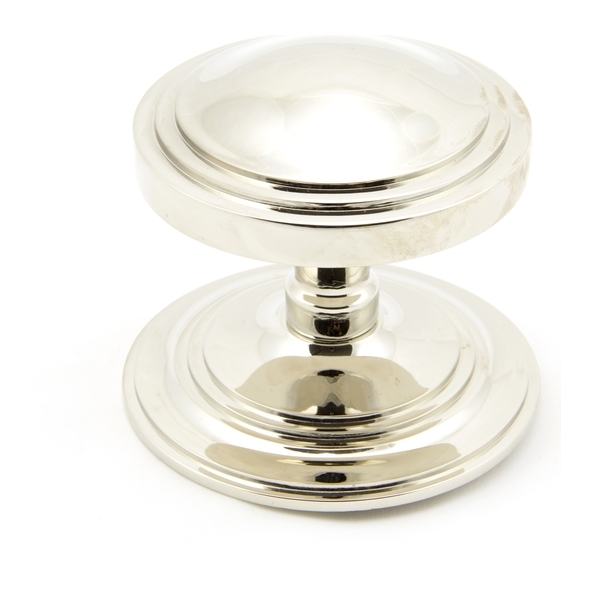 90068  81mm  Polished Nickel  From The Anvil Art Deco Centre Door Knob