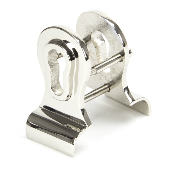 90282  90 x 50mm  Polished Nickel  From The Anvil 50mm Euro Door Pull [Back To Back]