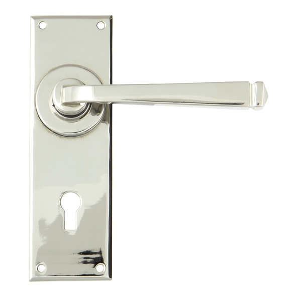 90360 • 152 x 48 x 5mm • Polished Nickel • From The Anvil Avon Lever Lock Set