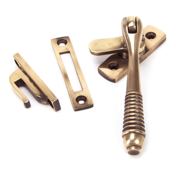 91944  128mm  Polished Bronze  From The Anvil Locking Reeded Fastener