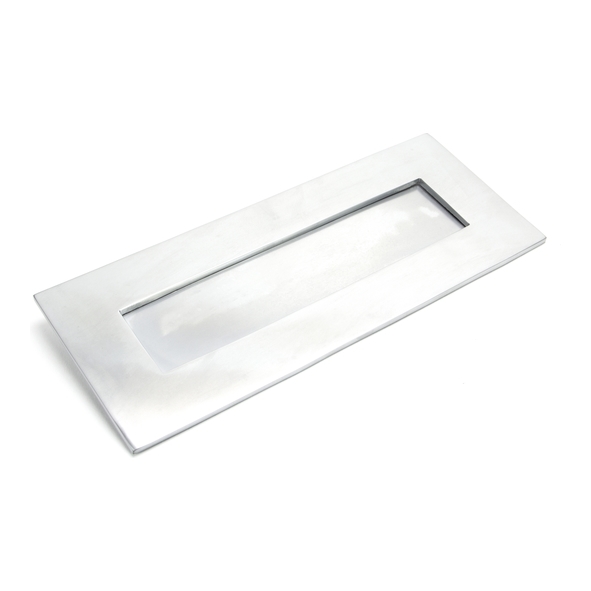 92005  265 x 108mm  Satin Chrome  From The Anvil Small Letter Plate