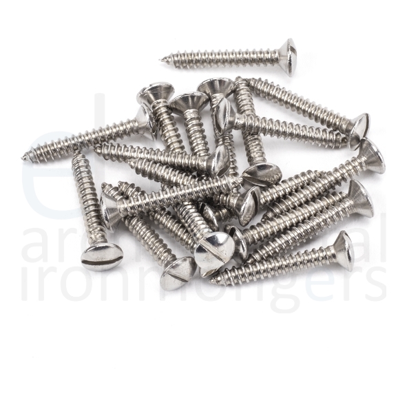92311  6 x 1  Stainless Steel  From The Anvil Countersunk Raised Head Screws