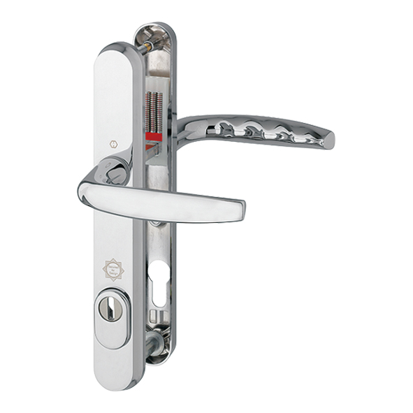 1530-3259-44-CP  For 44mm Doors  Polished Chrome  Atlanta PAS24 Bolt Above Lever Multi Point Lock Furniture