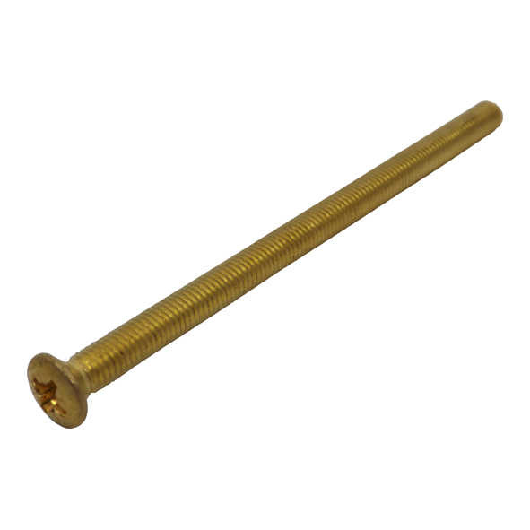 631230  M5 x 80mm  Electro Brassed  Fixing Bolt For Multi-Point Furniture