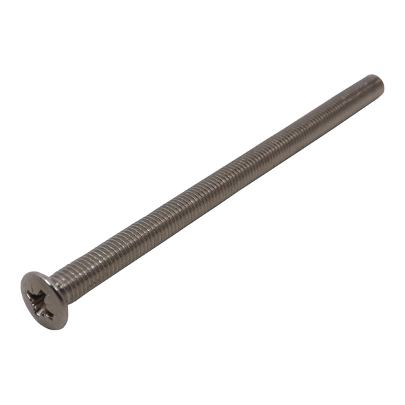 631254  M5 x 80mm  Nickel Plated  Fixing Bolt For Multi-Point Furniture