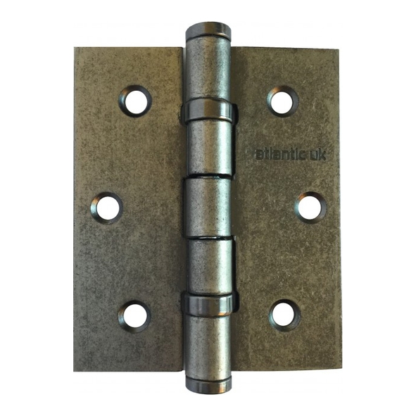A2HB32525DS  076 x 065 x 2.5mm  Distressed Silver [50kg]  Strong Ball Bearing Square Corner Steel Butt Hinges