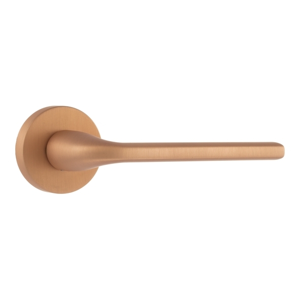 FMR133USC • Urban Satin Copper • Forme Milly Levers On Minimal Round Roses