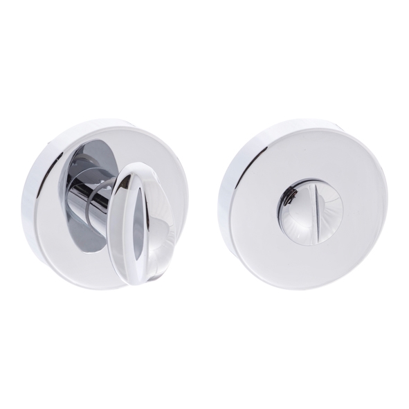 FMRWCPC  Turn / Release  Polished Chrome  Forme Minimal Round Bathroom Turn With Release