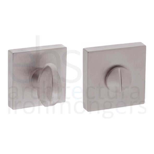 FMSWCSN  Turn / Release  Satin Nickel  Forme Minimal Square Bathroom Turn With Release