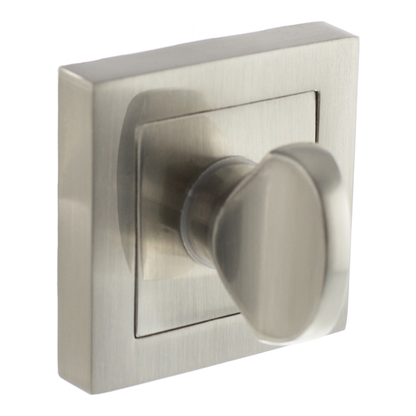 S4WCSSN  Satin Nickel  Status Square Bathroom Turn With Release