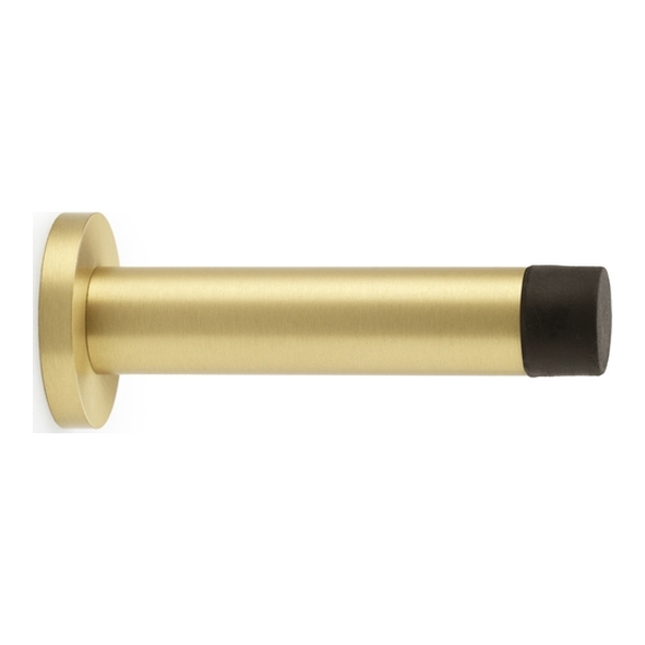 AW616SB  Satin Brass  Alexander & Wilks Cylinder Projection Door Stop on Rose