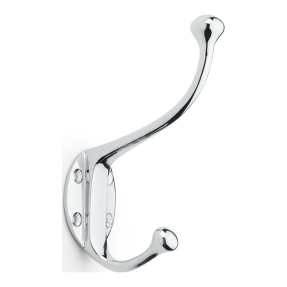 AW772PC  Polished Chrome  Alexander & Wilks Traditional Hat & Coat Hook