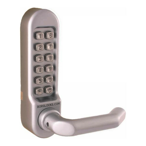 5008-SS  Satin Stainless  Medium Duty Mechanical Digital Lock with Lever For Panic Hardware