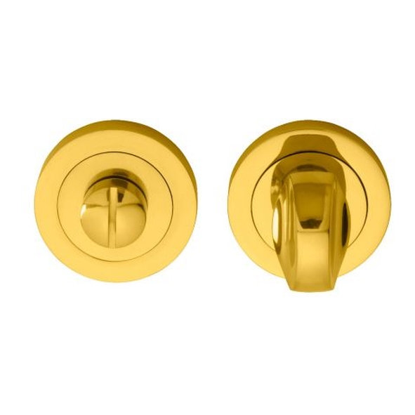 AQ12  Polished Brass  Carlisle Brass Heavy Bathroom Turn With Release