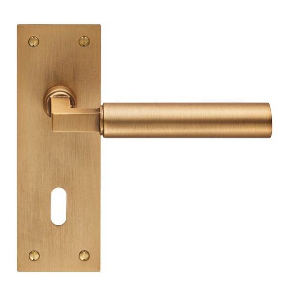 EUL041AB  Standard Lock [57mm]  Antique Brass  Carlisle Brass Finishes Amiata Levers On Backplates