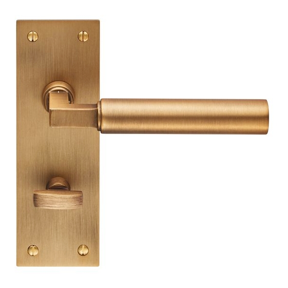 EUL043AB  Bathroom [57mm]  Antique Brass  Carlisle Brass Finishes Amiata Levers On Backplates
