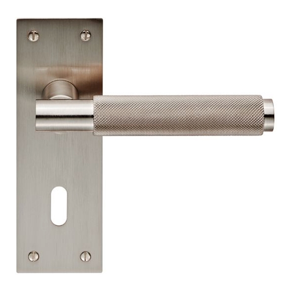 EUL051SN  Standard Lock [57mm]  Satin Nickel  Carlisle Brass Finishes Varese Levers On Backplates