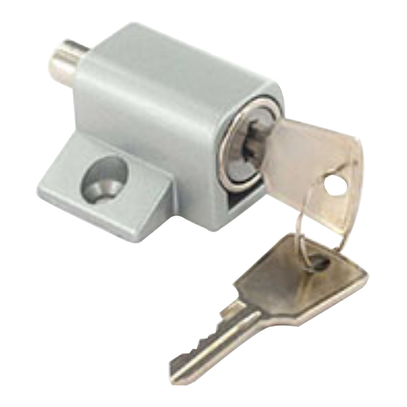 SP122L  Silver  Push Lock For Sliding Windows and Doors