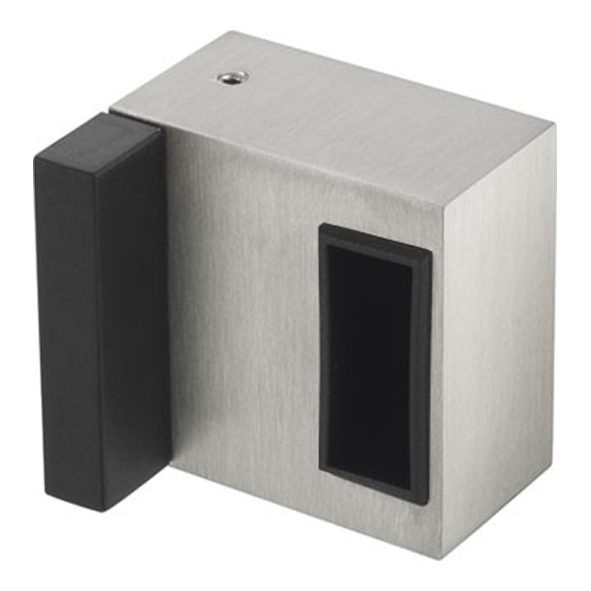 T262S  Satin Stainless  Deluxe Box Cubicle Keeper To Suit 13mm Thick Inward Opening Doors