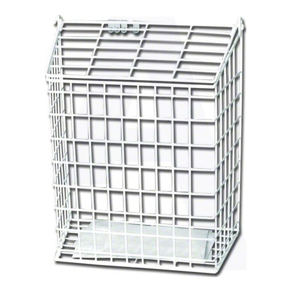 62S-WH  305 x 229 x 127mm  White  Steel Letter Cage