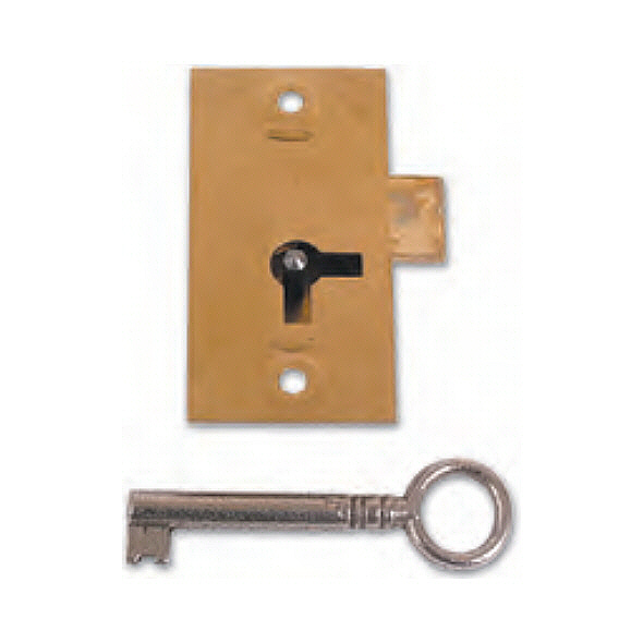 Straight Brassed Cabinet Locks  Keyed Alike