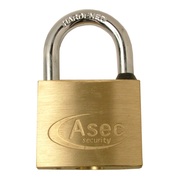AS2501  20 x 20 x 11mm Body  Open Shackle Brass Padlock Keyed To Differ