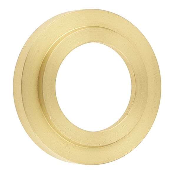 BUR52SB  Satin Brass  Burlington Stepped Outer Rose Covers For Levers and Turns