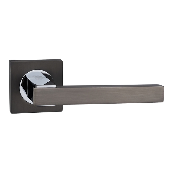 FGOGRA-GMG • Black / Polished Nickel • Fortessa Gravity Levers On Square Roses