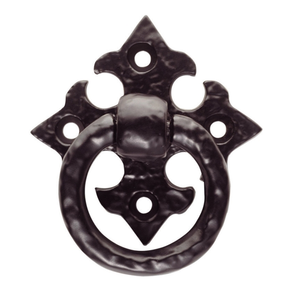 FTD1044BA  59 x 58 x 23mm  Antique Black  Fingertip Design Ring Pull On Gothic Cross