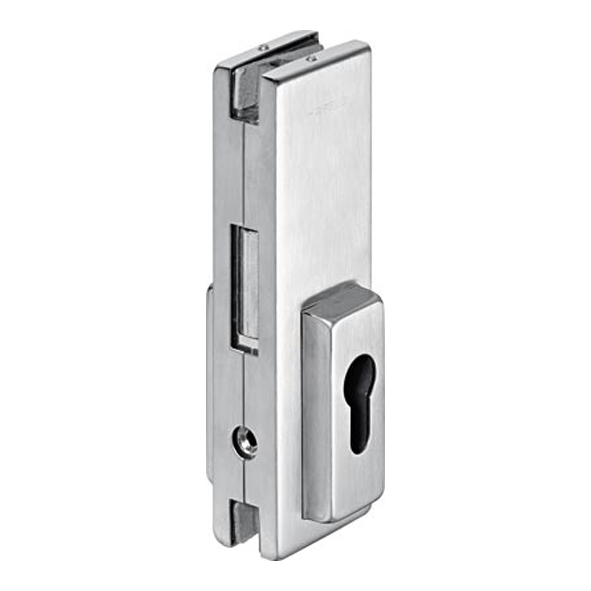 981.00.410  Satin Stainless  Patch Fitting Side Lock For Door