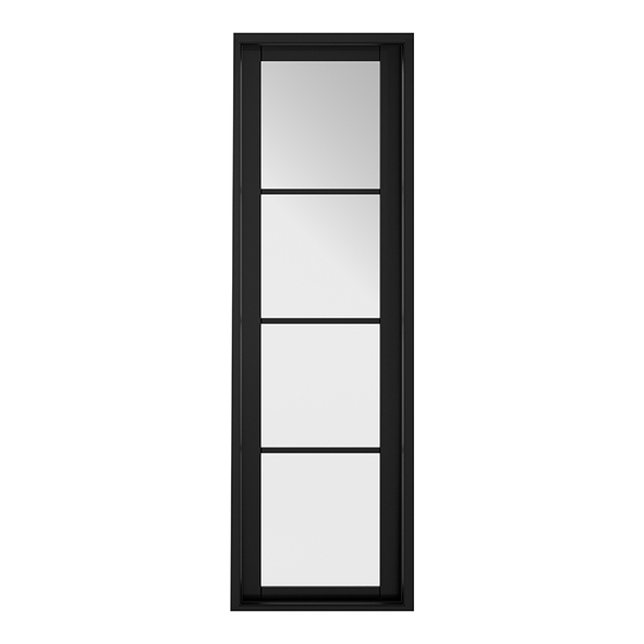 WSOHO2  1981 x 579 x 35mm  LPD Internal Black Primed Soho W8 Demi Panel [Clear Glazed]