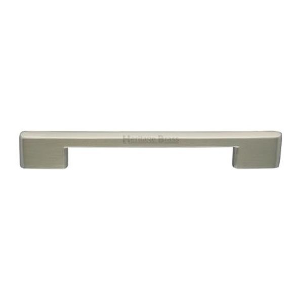 C3681 160-SN • 160 x 195 x 8 x 30mm • Satin Nickel • Heritage Brass Slim Metro Cabinet Pull Handle