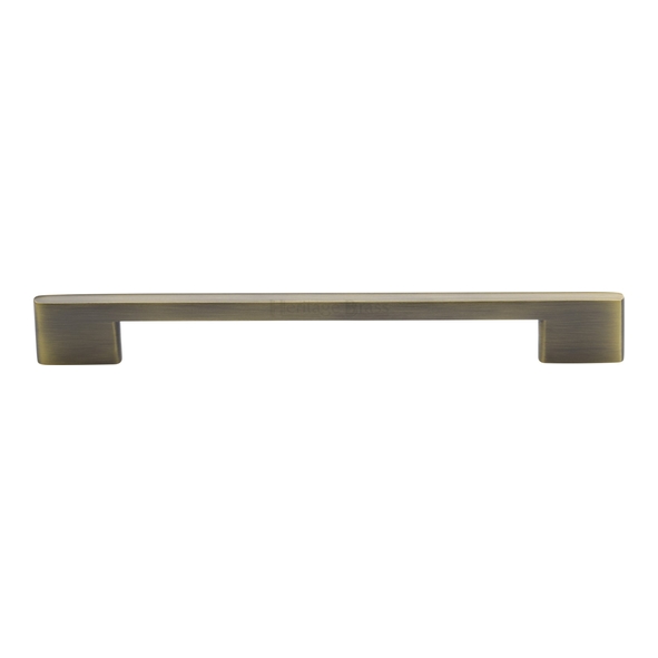 C3681 192-AT • 192 x 238 x 8 x 30mm • Antique Brass • Heritage Brass Slim Metro Cabinet Pull Handle