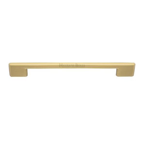 C3681 192-SB • 192 x 238 x 8 x 30mm • Satin Brass • Heritage Brass Slim Metro Cabinet Pull Handle