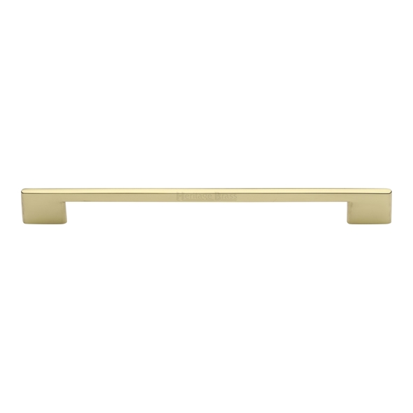 C3681 256-PB  256 x 289 x 8 x 30mm  Polished Brass  Heritage Brass Slim Metro Cabinet Pull Handle