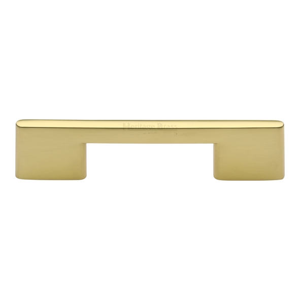 C3681 96-PB  096 x 131 x 8 x 30mm  Polished Brass  Heritage Brass Slim Metro Cabinet Pull Handle