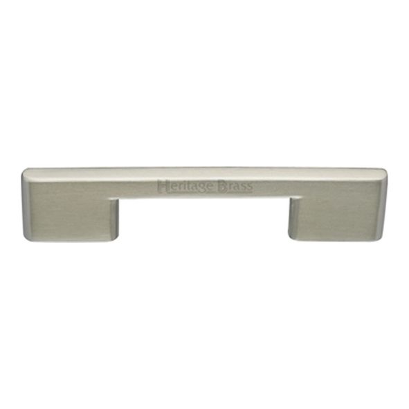 C3681 96-SN • 096 x 131 x 8 x 30mm • Satin Nickel • Heritage Brass Slim Metro Cabinet Pull Handle
