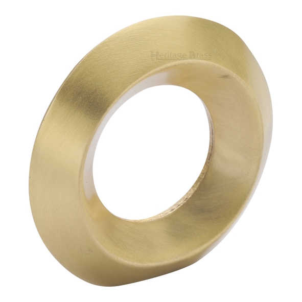 C4553-SB • 40 x 20 x 38mm • Satin Brass • Heritage Brass Ring Design Cabinet Knob