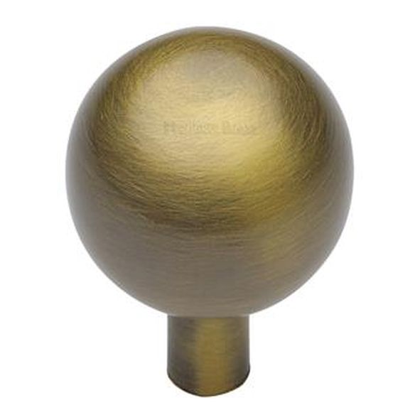 C8323 22-AT  22 x 6 x 32mm  Antique Brass  Heritage Brass Sphere Cabinet Knob