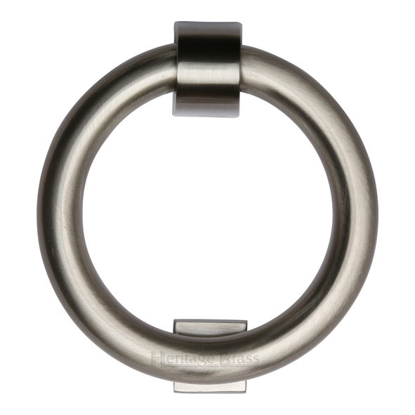 K1270-SN • 107mm Ø • Satin Nickel • Heritage Brass Modern Ring Door Knocker