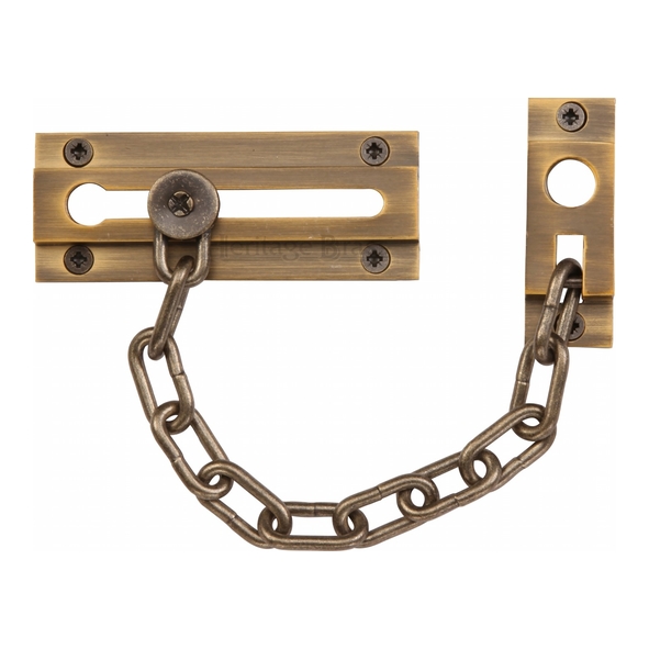 V1070-AT  Antique Brass  Heritage Brass Door Chain