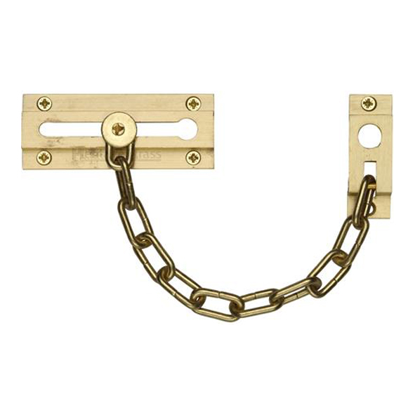 V1070-SB  Satin Brass  Heritage Brass Door Chain