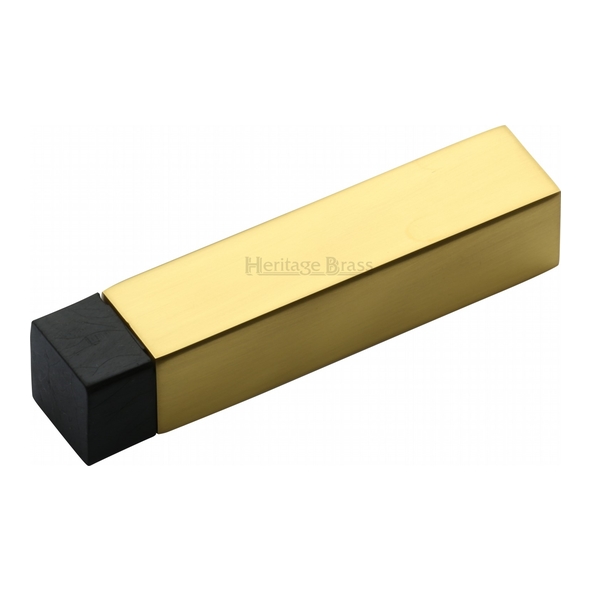 V1084-PB • 76 x 16 x 16mm • Polished Brass • Heritage Brass Wall Mounted Square Section Door Stop