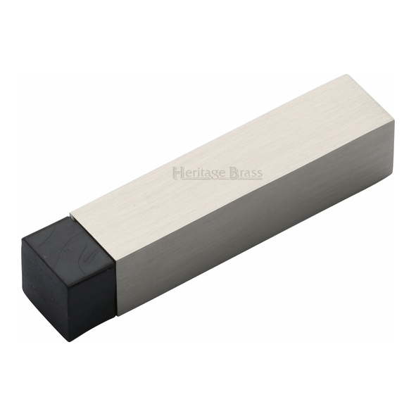 V1084-SN • 76 x 16 x 16mm • Satin Nickel • Heritage Brass Wall Mounted Square Section Door Stop
