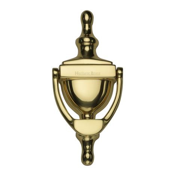 V910 152-PB  152mm  Polished Brass  Heritage Brass Urn Pattern Door Knocker