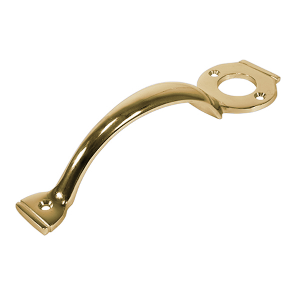 11250200PB  220mm  Polished Brass  Pull Handle To Suit Rim Gate Locks