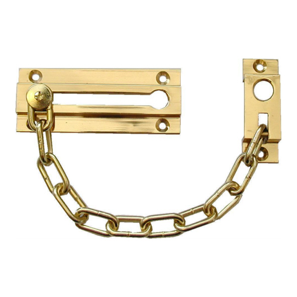 3001  Polished Brass  Economy Door Chain