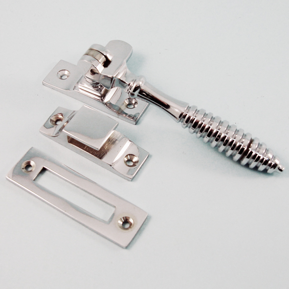 THD132/CP  Polished Chrome  Reeded Casement Fastener