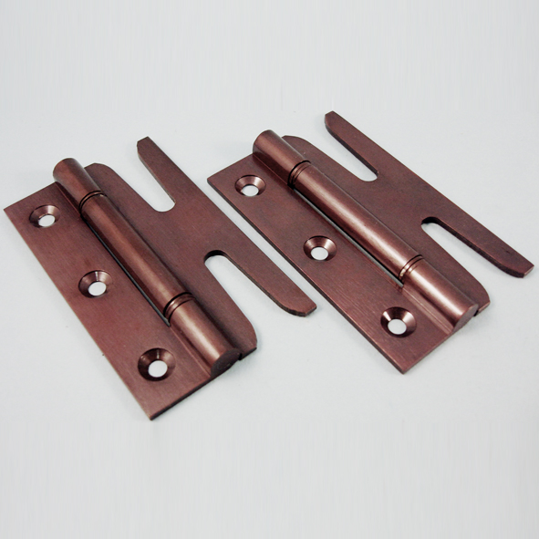 THD148/BRO  075mm  Bronze [25kg]  Steel Washered Brass Simplex Slotted Hinges