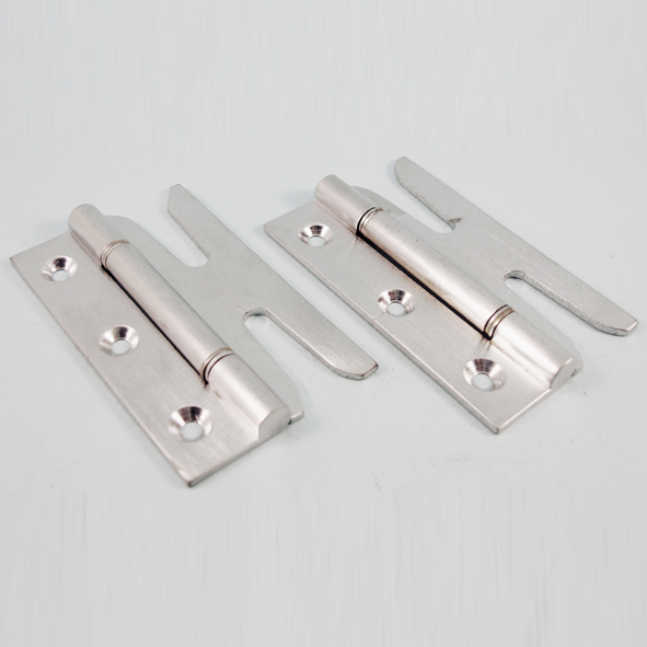 THD148/SCP  075mm  Satin Chrome [25kg]  Steel Washered Brass Simplex Slotted Hinges